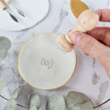 Como hacer un plato para anillos como regalo de boda personalizado by Sira Lobo for biterswit