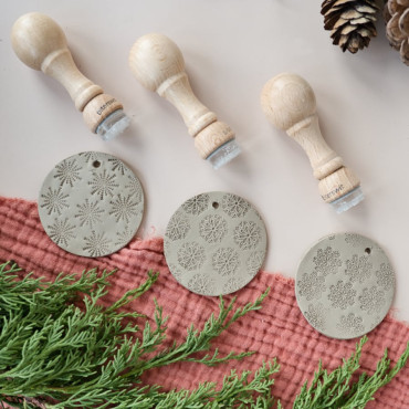 handmade Christmas tree clay ornaments by biterswit