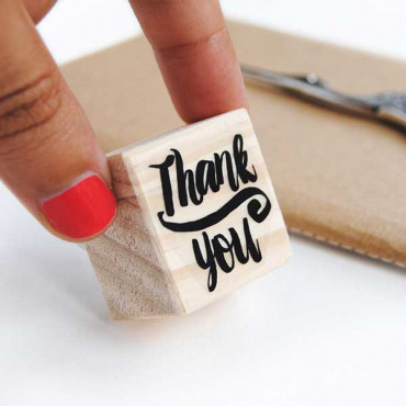 Rubber stamp Thank You in English