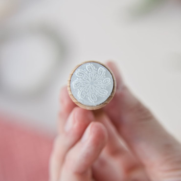 acrylic pottery stamp for ceramic texture pattern decoration by biterswit