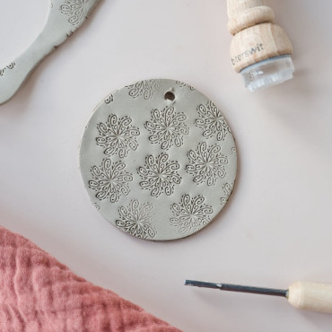 detailed mandala stamp for soaps by biterswit with nordic style design