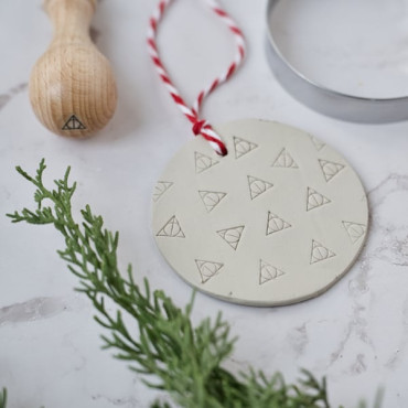 mini clay texgture stamp for geeky magical creations by biterswit