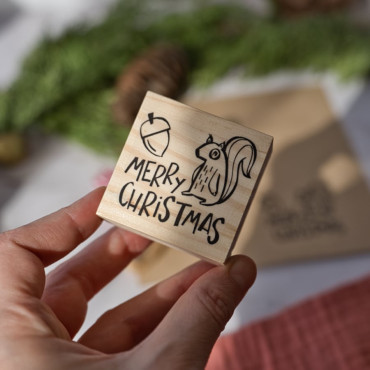 cute squirrel and acord holiday stamp by biterswit with sira lobo
