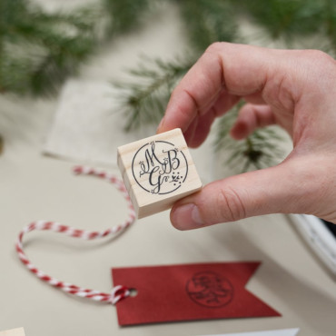Royal Initials Stamp with Melchior, Gaspar, and Balthazar for holiday gifts and decorations.