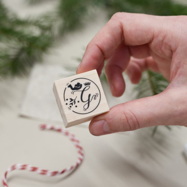 Decorate Christmas gifts with a stamp set of the Three Wise Men initials.