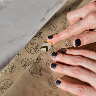 Personalize your Christmas gifts with a stamp set featuring the Three Wise Men initials.