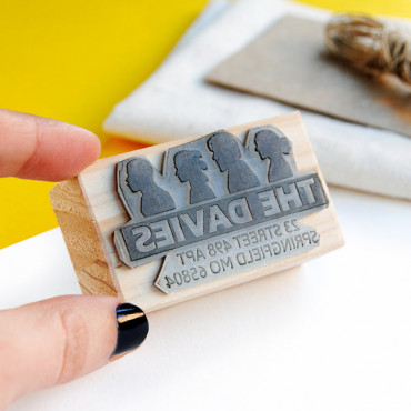 Custom return address stamp Geeky Star Family Custom return address stamp Geeky Star Family