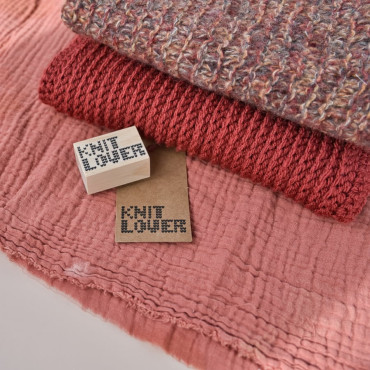 knit lover rubber stamp for hand knitted garment tags by biterswit