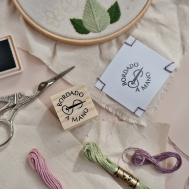 rubber stamp hand embroidery quote by biterswit