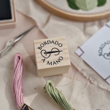 wooden stamp hand embroidery by biterswit