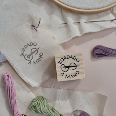 rubber stamp in different languages hand embroidery by biterswit