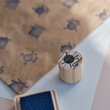 mini sello para decorar etiquetas productos tejidos a manos by biterswit