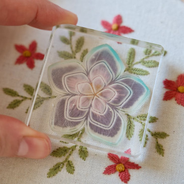 Sakura clear stamp for floral embroidery patterns