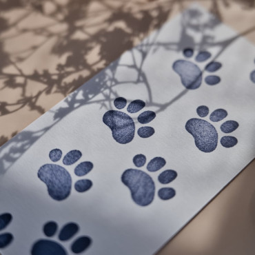 small wildcat paw print rubber stamp by biterswit