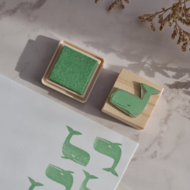 Mini Versacraft ink pad Celadon Green - versatile for paper, fabric, wood by biterswit