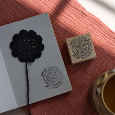 Nordic-inspired book stamp perfect for adding a personal touch to your collection.
