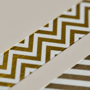 masking tape color oro con zigzag blancas by biterswit