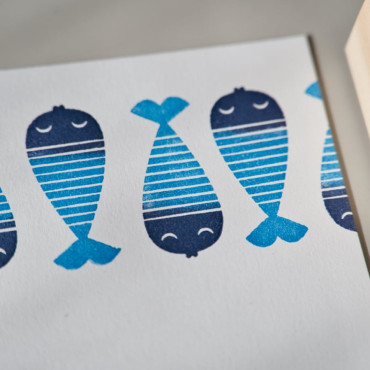Add a cute nautical touch to your crafts with this Scandi fish stamp, featuring a striped design and adorable face. Add a cute nautical touch to your crafts with this Scandi fish stamp, featuring a striped design and adorable face.