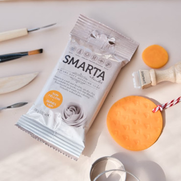 Smarta Sun Yellow Air-Dry Clay – Ideal for Jewelry, Flowers, and DIY Crafts