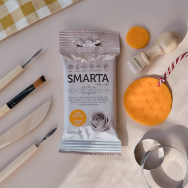 Smarta Sun Yellow Air-Drying Polymer Clay – Soft, Flexible & Easy to Use