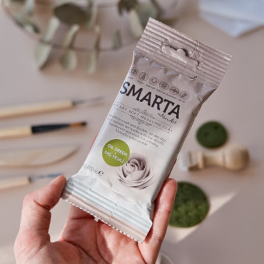 Smarta Oil Green Polymer Clay – Durable, No-Bake Air-Dry Clay for Crafts and Sculpting
