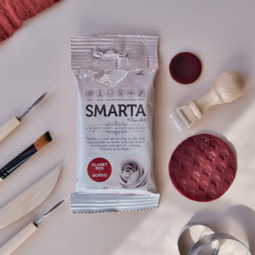 Smarta Clared Red Modeling Clay – Air-Drying, Flexible, Perfect for Crafts