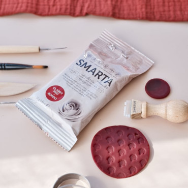 Smarta Clared Red Clay – Maroon Color When Dry, Great for DIY Projects