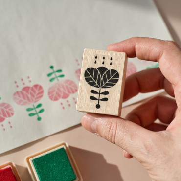 Scandinavian Flower Stamp by Pedrenland for Scrapbooking, DIY Projects, and Custom Prints