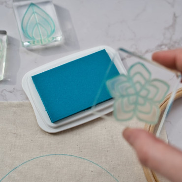 Washable Fabric Ink Stamp Pad – Ideal for Stitching, Marking & Erasing