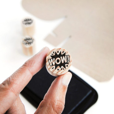 Wow! Comic Style Teacher Stamp - Fun Classroom Reward for Primary School Students