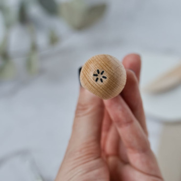 Starry Sparkles Clay Stamp – Handmade Pottery Tool for Decorating Mugs, Bowls, and Vases