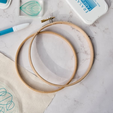 5-Inch Bamboo Embroidery Hoop - Lightweight Craft Frame for Needlework and DIY Art