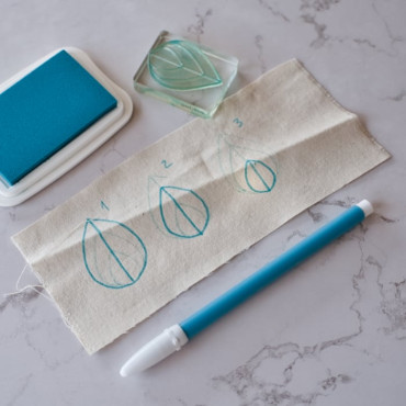 Botanical "Leaf" Stamp for Embroidery – 3 Sizes to Personalize Your Floral Embroidery Projects with Ease