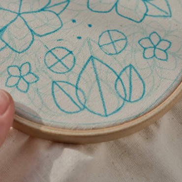 Easy-to-Use "Leaf" Stamp for Embroidery – 3 Sizes Perfect for Botanical and Floral Stitching Patterns