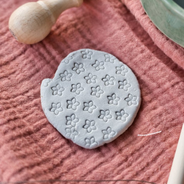 Hawaiian Hibiscus flower stamp for clay and soap by biterswit