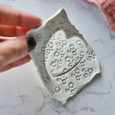 Clay texture stamp Leopard animal print