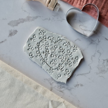 Clay texture stamp Leopard animal print