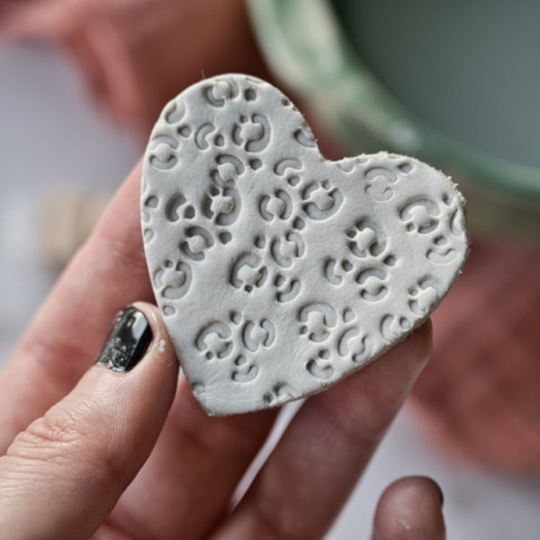 Clay texture stamp Leopard animal print