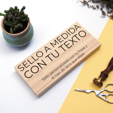 Large personalized stamp with your text or phrase