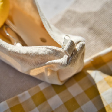 Cotton case with basic pottery modeling tool kit