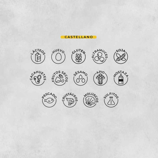 iconos minimalistas modernos de los 14 alèrgenos en castellano sellos de goma by biterswit iconos minimalistas modernos de los 14 alèrgenos en castellano sellos de goma by biterswit