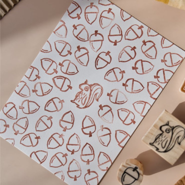 handmade postcard with rubber stamps by sira lobo for biterswit