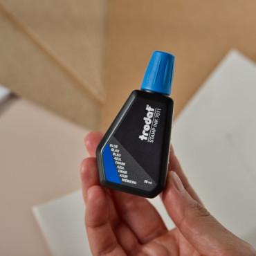 Blue ink bottle for refilling trodat blue ink pad by biterswit