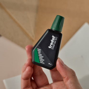 Green ink bottle for refilling green trodat ink pad by biterswit