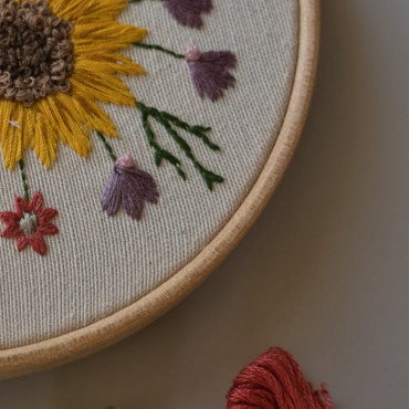 Mini Bellflower Fabric Stamp - Embroidery Pattern Maker for Handmade Floral Projects
