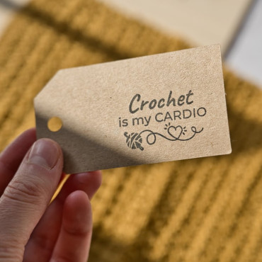 rubber band crochet hook is my cardio by biterswit