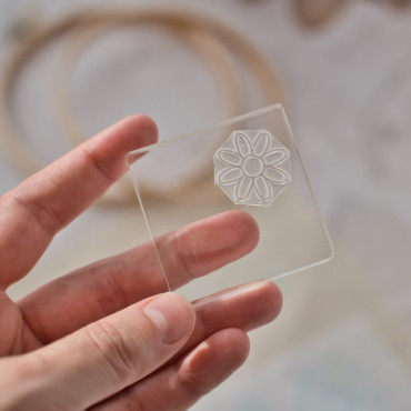 Custom Embroidery Pattern Stamps: Sunflower, Daisies, and More – Perfect for Hand-Stitched Embroidery
