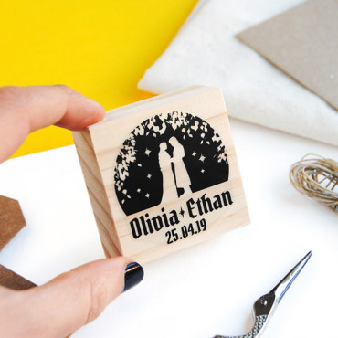 Middle-earth wedding custom stamp Elven Magic Forest