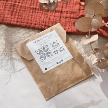 DIY Christmas Crafting Stamps – Cross-Stitch Star Design for Fabric & Gift Wrapping