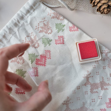 Christmas Acrylic Stamps for DIY Wrapping Paper & Holiday Decor